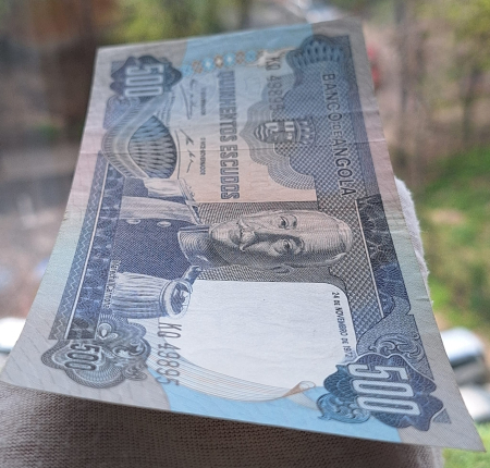 Angola 500 Escudos 1972, aproape necirculata [2]