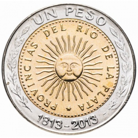Argentina 1 peso 2013 - 200 ani de la emiterea primei monede, UNC [1]