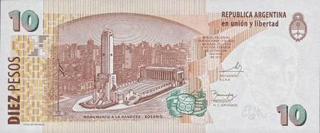 Argentina 10 Pesos 2003-2014, necirculata [1]