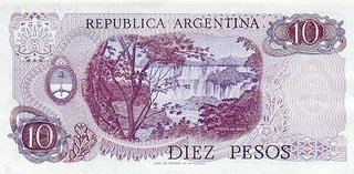 Argentina 10 Pesos 1976, Generalul Manuel Belgrano, necirculata [1]