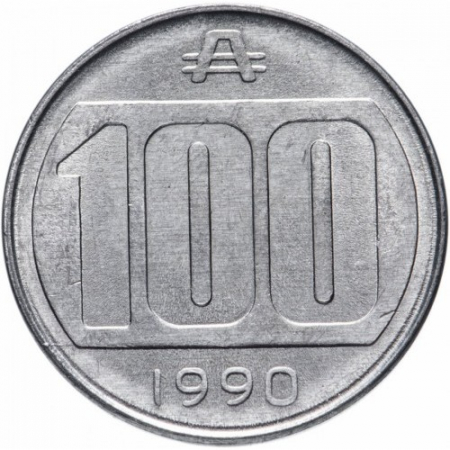Argentina 100 Australi 1990, stema, UNC [1]