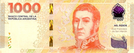 Argentina, 1000 Pesos 2023, sufix A, necirculata [1]
