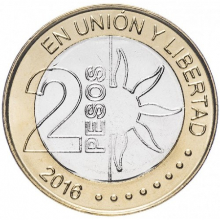 Argentina 2 peso 2016 - 200 ani de independenta [1]