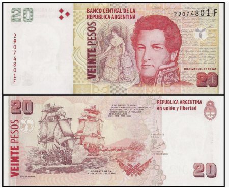 Bancnote - Argentina 20 Pesos 2002, necirculata