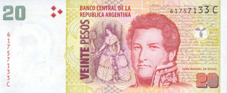 Argentina 20 Pesos 2002, necirculata [1]