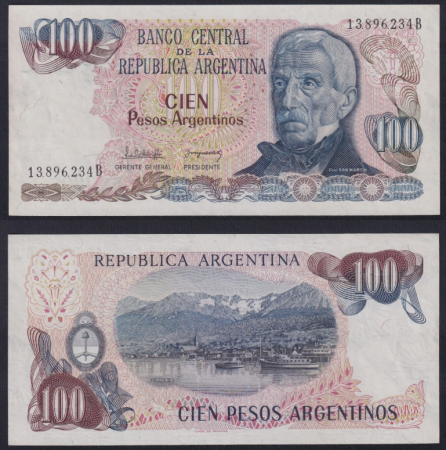 Argentina - ARGENTINA 10 pesos 1983-1985, necirculata