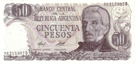 Argentina - Argentina 50 Pesos 1978, Gral. San Martin, necirculata