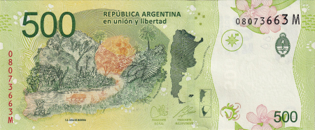 Argentina, 500 Pesos 2022, Jaguar, necirculata [1]