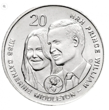 Australia 20 centi, 2011 Nunta lui William si Catherine UNC [0]