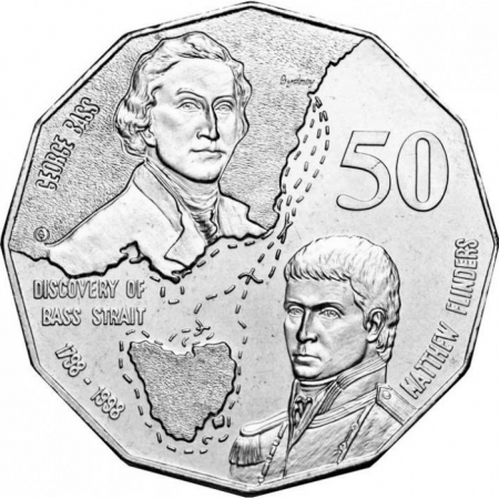 Australia 50 centi, 1998 -  200 ani de la Călătoria lui Bass și Flinders, UNC [1]