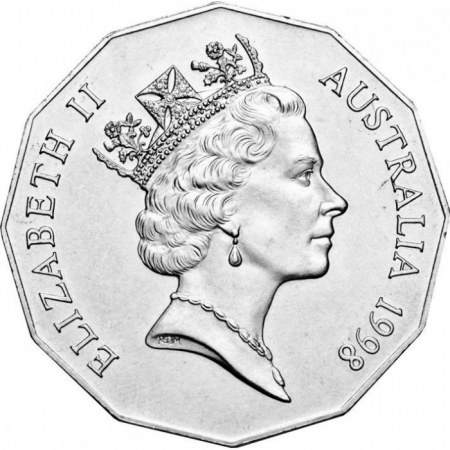 Australia 50 centi, 1998 -  200 ani de la Călătoria lui Bass și Flinders, UNC [0]