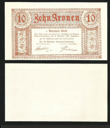 Bancnote Europa - Austria 10 coroane 1918, necirculata
