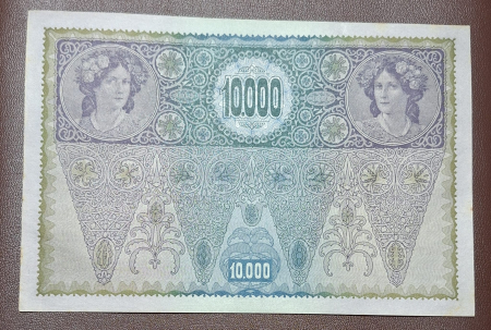 Austria 10000 coroane 1918, aproape necirculata [1]