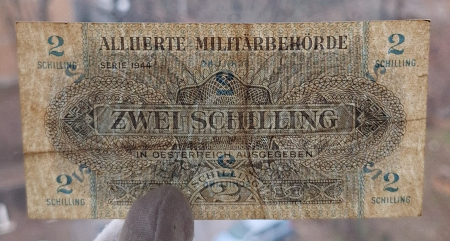 Austria 2 schilling 1944, ocupatia aliata, circulata [2]