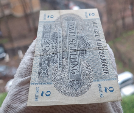Austria 2 schilling 1944, ocupatia aliata, circulata [3]
