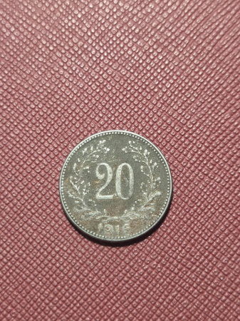 Monede Europa - Austro-Ungaria 20 heller 1916