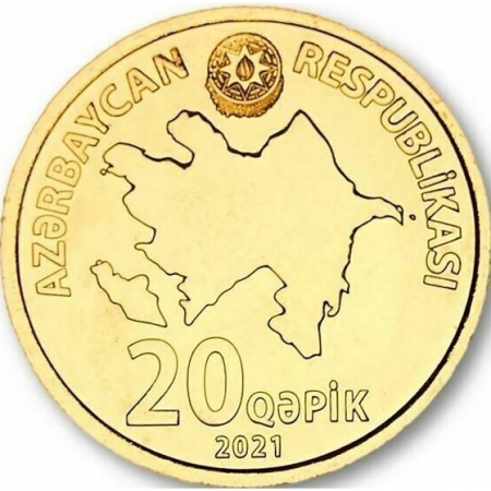 Azerbaijan 20 qəpik, 2021 UNC [1]