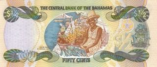 Bahamas 1/2 Dolari 2001, Regina Elisabeta II, necirculata [1]