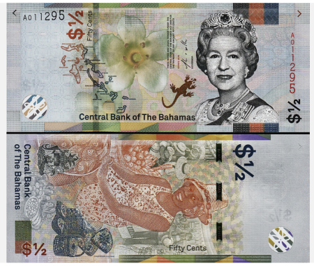 Bahamas 1/2 Dolari 2019, Regina Elisabeta II, necirculata [0]