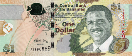 Bahamas - BAHAMAS 1 dolar 2015, necirculata