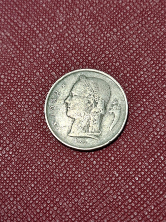 Monede Europa - Belgia 1 franc 1952