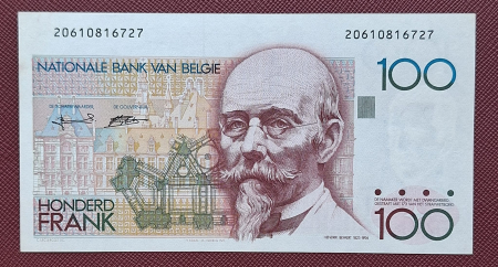 Belgia - Belgia 100 Franci 1989, UNC-