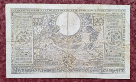 Bancnote - Belgia 20 Franci 1938, circulata