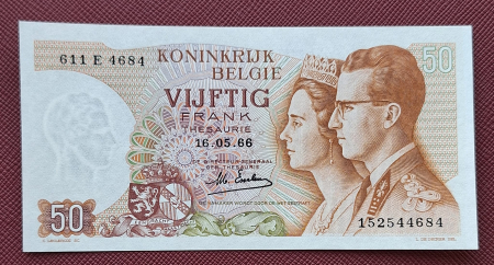 Belgia - Belgia 20 franci 1966, necirculata