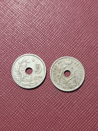 Monede straine - Belgia 5 centimes 1905-1931