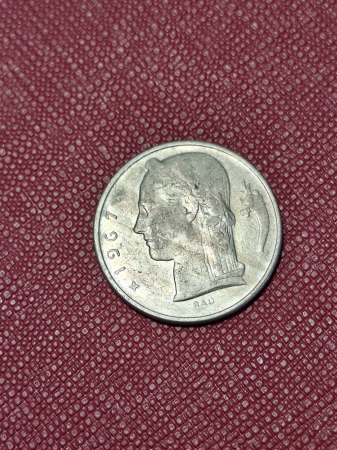 Monede Europa - Belgia 5 franci 1967