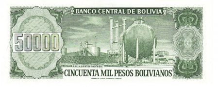 Bolivia 50000 Pesos Bolivianos 1984, necirculata [1]