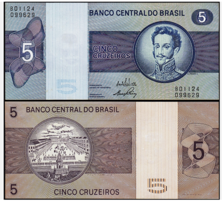 Brazilia - Brazil 5 Cruzerios 1973, UNC