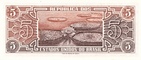 BRAZILIA 5 cruzeiros 1961, necirculata [1]