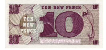 BRITISH ARMED FORCES 10 new pence, necirculata [1]