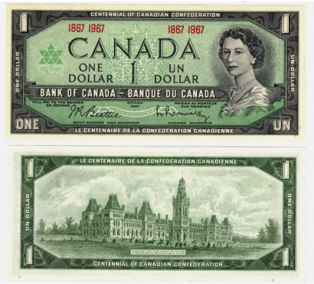 Canada - Canada 1 Dolar 1967, Centenarul Confederatiei Canadei, necirculata