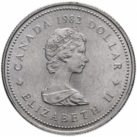 Canada 1 Dolar 1982, 115 ani de la prima Constitutie, Aunc [1]