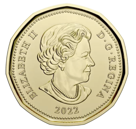 Canada 1 dolar 2022, colorata: Oscar Peterson, pianist, UNC [1]