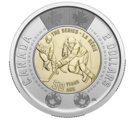 Monede America - Canada 2 dolari 2022, tematica Hockey, UNC