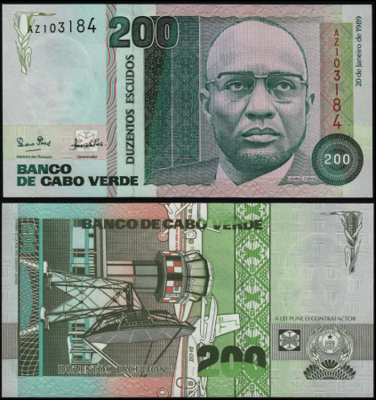Bancnote - Capul Verde 200 escudos 1989, necirculata
