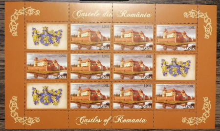 Timbre - CASTELE DIN ROMANIA,SET 4 MINICOLI,2008,Lp.1811e,MNH,ROMANIA.
