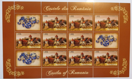 CASTELE DIN ROMANIA,SET 4 MINICOLI,2008,Lp.1811e,MNH,ROMANIA. [3]