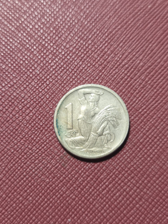 Monede straine - Cehoslovacia 1 coroana 1946