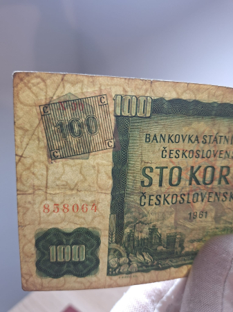 Cehoslovacia 100 Coroane 1961, circulata [2]