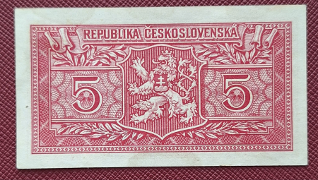 Cehoslovacia 5 Coroane 1949, UNC- [1]