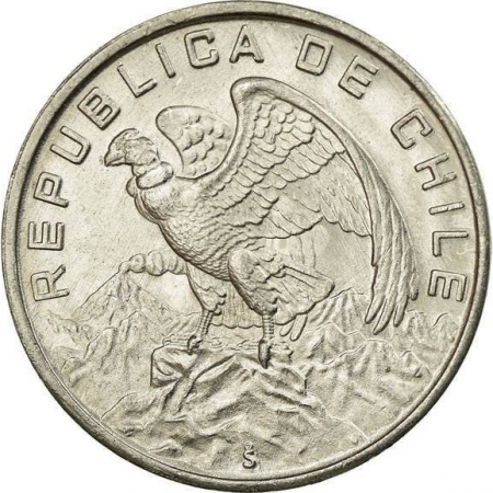 Monede America - Chile 10 Escudo 1974 Condorul Andin