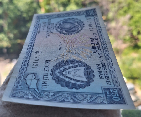 Cipru 250 mils 1982, rara, aproape necirculata [5]