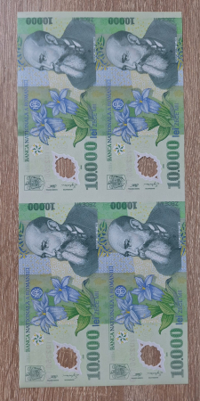 Coala speciala 4x 10,000 lei 2000 Ghizari + certificat autenticitate, tiraj 2,000 buc [1]