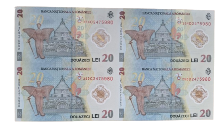 Coala speciala 4x 20 lei 2025, UNC, plic + certificat autenticitate [1]