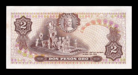 Columbia 2 Pesos Oro, Policarpa Salavarieta, 1977, circulata [1]
