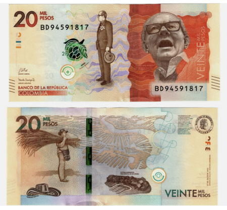 Columbia - COLUMBIA 20000 pesos 2021, necirculata